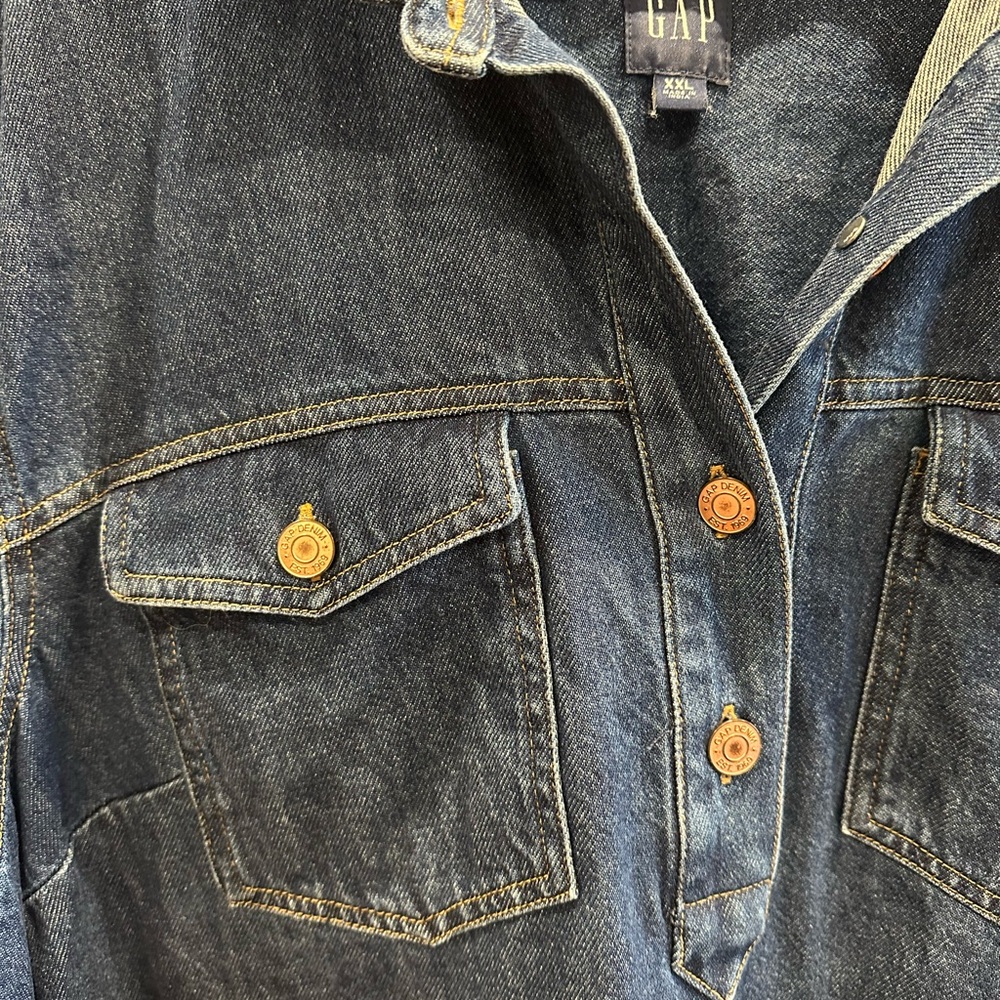 GAP Dark Blue Denim Dress - Picture 2 of 5